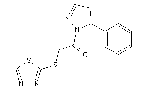 1-(5-phenyl-2-pyrazolin-1-yl)-2-(1,3,4-thiadiazol-2-ylthio)ethanone