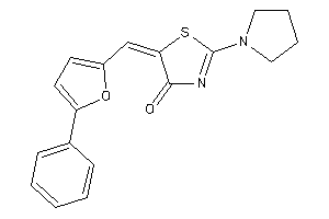 5-[(5-phenyl-2-furyl)methylene]-2-pyrrolidino-2-thiazolin-4-one