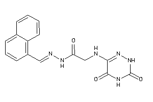 2-[(3,5-diketo-2H-1,2,4-triazin-6-yl)amino]-N-(1-naphthylmethyleneamino)acetamide