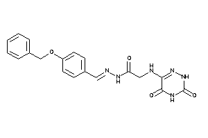 N-[(4-benzoxybenzylidene)amino]-2-[(3,5-diketo-2H-1,2,4-triazin-6-yl)amino]acetamide