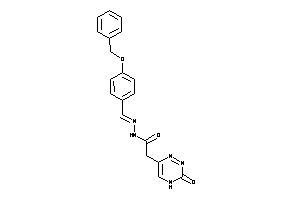 N-[(4-benzoxybenzylidene)amino]-2-(3-keto-4H-1,2,4-triazin-6-yl)acetamide