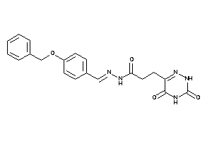 N-[(4-benzoxybenzylidene)amino]-3-(3,5-diketo-2H-1,2,4-triazin-6-yl)propionamide