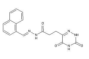 3-(3,5-diketo-2H-1,2,4-triazin-6-yl)-N-(1-naphthylmethyleneamino)propionamide