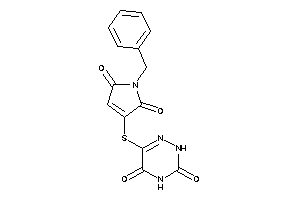 6-[(1-benzyl-2,5-diketo-3-pyrrolin-3-yl)thio]-2H-1,2,4-triazine-3,5-quinone