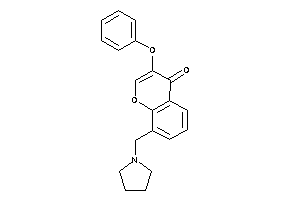 3-phenoxy-8-(pyrrolidinomethyl)chromone