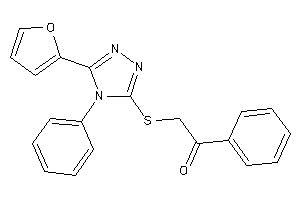 Image of 2-[[5-(2-furyl)-4-phenyl-1,2,4-triazol-3-yl]thio]-1-phenyl-ethanone