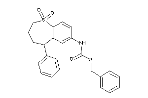 N-(1,1-diketo-5-phenyl-2,3,4,5-tetrahydrobenzo[b]thiepin-7-yl)carbamic Acid Benzyl Ester