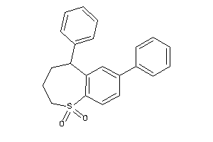 Image of 5,7-diphenyl-2,3,4,5-tetrahydrobenzo[b]thiepine 1,1-dioxide