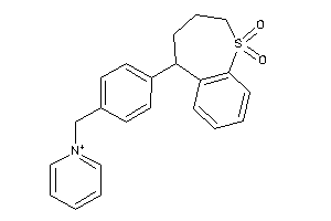 Image of 5-[4-(pyridin-1-ium-1-ylmethyl)phenyl]-2,3,4,5-tetrahydrobenzo[b]thiepine 1,1-dioxide