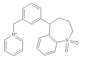 5-[3-(pyridin-1-ium-1-ylmethyl)phenyl]-2,3,4,5-tetrahydrobenzo[b]thiepine 1,1-dioxide
