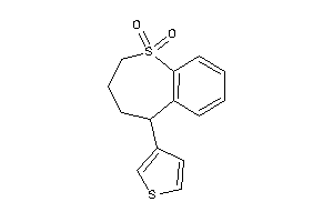 Image of 5-(3-thienyl)-2,3,4,5-tetrahydrobenzo[b]thiepine 1,1-dioxide