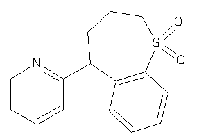Image of 5-(2-pyridyl)-2,3,4,5-tetrahydrobenzo[b]thiepine 1,1-dioxide