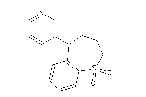 5-(3-pyridyl)-2,3,4,5-tetrahydrobenzo[b]thiepine 1,1-dioxide