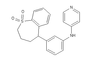 Image of [3-(1,1-diketo-2,3,4,5-tetrahydrobenzo[b]thiepin-5-yl)phenyl]-(4-pyridyl)amine