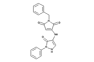 1-benzyl-3-[(5-keto-1-phenyl-3-pyrazolin-4-yl)amino]-3-pyrroline-2,5-quinone