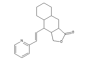 4-[2-(2-pyridyl)vinyl]-3a,4,4a,5,6,7,8,8a,9,9a-decahydro-3H-benzo[f]isobenzofuran-1-one