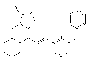 4-[2-(6-benzyl-2-pyridyl)vinyl]-3a,4,4a,5,6,7,8,8a,9,9a-decahydro-3H-benzo[f]isobenzofuran-1-one