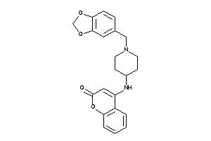 Image of 4-[(1-piperonyl-4-piperidyl)amino]coumarin