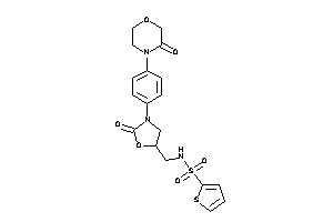 N-[[2-keto-3-[4-(3-ketomorpholino)phenyl]oxazolidin-5-yl]methyl]thiophene-2-sulfonamide