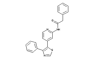 Image of 2-phenyl-N-[4-(4-phenylthiazol-5-yl)-2-pyridyl]acetamide