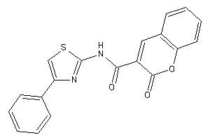 2-keto-N-(4-phenylthiazol-2-yl)chromene-3-carboxamide