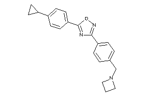 3-[4-(azetidin-1-ylmethyl)phenyl]-5-(4-cyclopropylphenyl)-1,2,4-oxadiazole