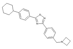 Image of 3-[4-(azetidin-1-ylmethyl)phenyl]-5-(4-cyclohexylphenyl)-1,2,4-oxadiazole