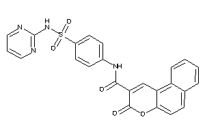 3-keto-N-[4-(2-pyrimidylsulfamoyl)phenyl]benzo[f]chromene-2-carboxamide