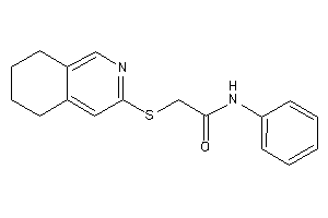 N-phenyl-2-(5,6,7,8-tetrahydroisoquinolin-3-ylthio)acetamide