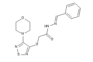 N-(benzalamino)-2-[(4-morpholino-1,2,5-thiadiazol-3-yl)oxy]acetamide