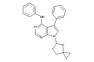 Image of [7-(7-oxaspiro[2.4]heptan-6-yl)-5-phenyl-pyrrolo[2,3-d]pyrimidin-4-yl]-phenyl-amine