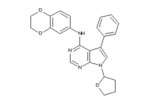 2,3-dihydro-1,4-benzodioxin-6-yl-[5-phenyl-7-(tetrahydrofuryl)pyrrolo[2,3-d]pyrimidin-4-yl]amine