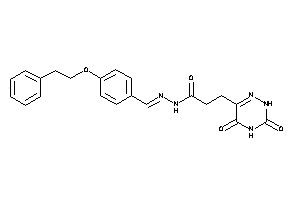 3-(3,5-diketo-2H-1,2,4-triazin-6-yl)-N-[(4-phenethyloxybenzylidene)amino]propionamide