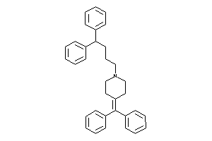 4-benzhydrylidene-1-(4,4-diphenylbutyl)piperidine