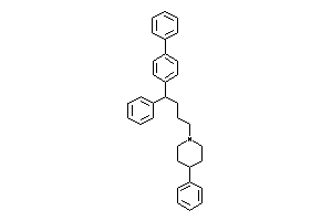 Image of 4-phenyl-1-[4-phenyl-4-(4-phenylphenyl)butyl]piperidine