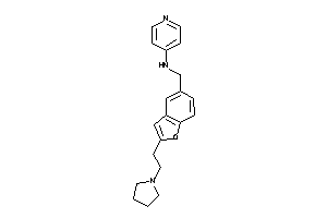 4-pyridyl-[[2-(2-pyrrolidinoethyl)benzofuran-5-yl]methyl]amine
