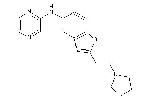 Pyrazin-2-yl-[2-(2-pyrrolidinoethyl)benzofuran-5-yl]amine
