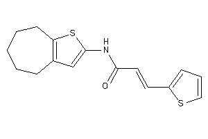 N-(5,6,7,8-tetrahydro-4H-cyclohepta[b]thiophen-2-yl)-3-(2-thienyl)acrylamide