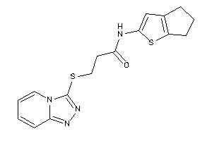 Image of N-(5,6-dihydro-4H-cyclopenta[b]thiophen-2-yl)-3-([1,2,4]triazolo[4,3-a]pyridin-3-ylthio)propionamide