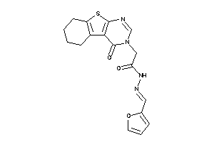 N-(2-furfurylideneamino)-2-(4-keto-5,6,7,8-tetrahydrobenzothiopheno[2,3-d]pyrimidin-3-yl)acetamide