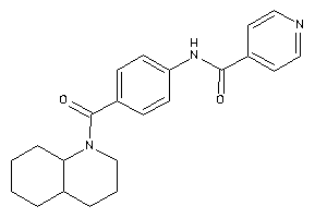 N-[4-(3,4,4a,5,6,7,8,8a-octahydro-2H-quinoline-1-carbonyl)phenyl]isonicotinamide