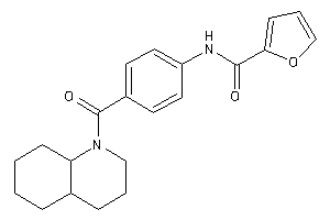 N-[4-(3,4,4a,5,6,7,8,8a-octahydro-2H-quinoline-1-carbonyl)phenyl]-2-furamide