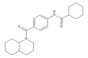 N-[4-(3,4,4a,5,6,7,8,8a-octahydro-2H-quinoline-1-carbonyl)phenyl]cyclohexanecarboxamide