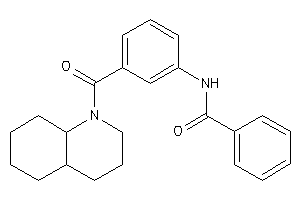 N-[3-(3,4,4a,5,6,7,8,8a-octahydro-2H-quinoline-1-carbonyl)phenyl]benzamide
