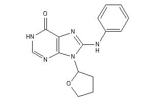 8-anilino-9-(tetrahydrofuryl)hypoxanthine