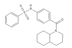 N-[4-(3,4,4a,5,6,7,8,8a-octahydro-2H-quinoline-1-carbonyl)phenyl]benzenesulfonamide