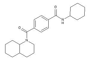 4-(3,4,4a,5,6,7,8,8a-octahydro-2H-quinoline-1-carbonyl)-N-cyclohexyl-benzamide