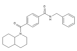 4-(3,4,4a,5,6,7,8,8a-octahydro-2H-quinoline-1-carbonyl)-N-benzyl-benzamide