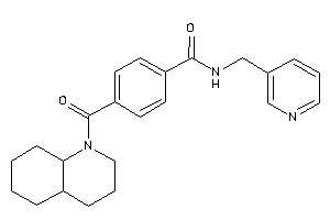 4-(3,4,4a,5,6,7,8,8a-octahydro-2H-quinoline-1-carbonyl)-N-(3-pyridylmethyl)benzamide