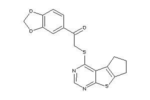 1-(1,3-benzodioxol-5-yl)-2-(BLAHylthio)ethanone